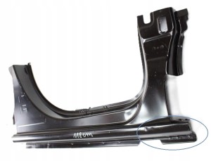 FIAT DOBLO E-DOBLO 3 III 2022- próg słupek prawy 9827687380 9827670480 3/4 MINIATURA