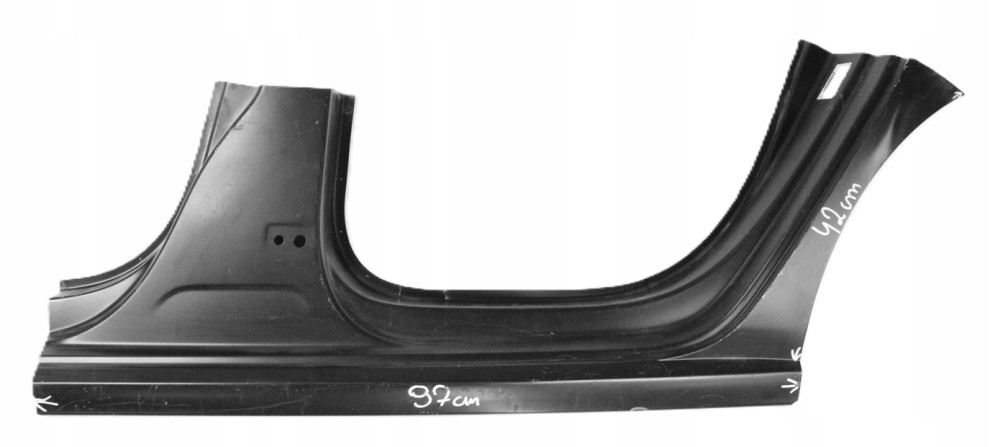 VW POLO 6R4 6C4 5D HB 09- próg słupek lewy 6R4809843A 6R4809843 6R4809051 1/5