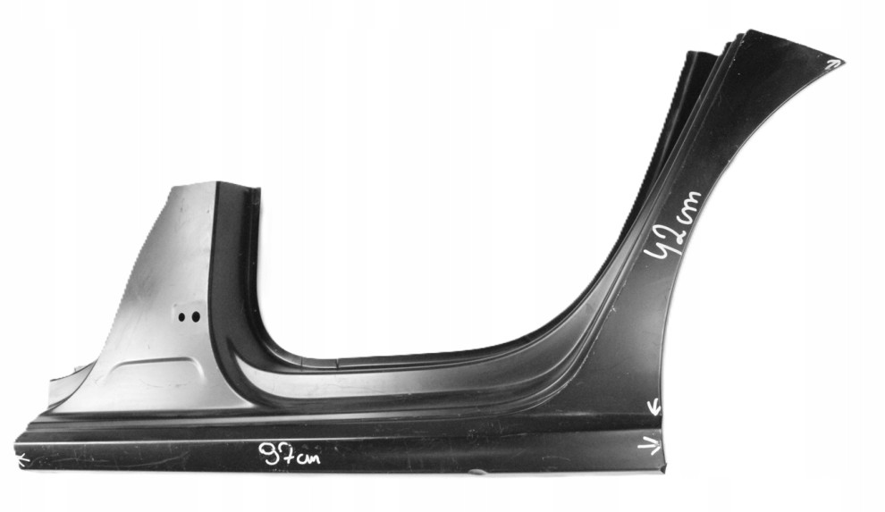 VW POLO 6R4 6C4 5D HB 09- próg słupek lewy 6R4809843A 6R4809843 6R4809051 3/5