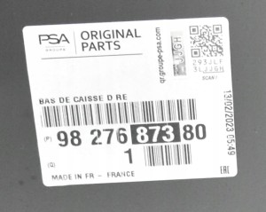 CITROEN BERLINGO 4 IV K9 L1 2019- próg słupek prawy 9827687380 9827656680 4/6 MINIATURA