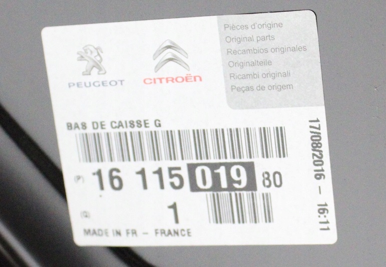 PEUGEOT 308 SW 308SW 2 II T9 KOMBI 2013-2021 próg słupek lewy 1611501980 4/7