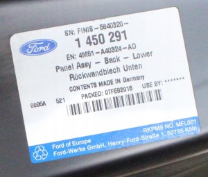 FORD FOCUS 2 II MK2 2004-2009 HB tylny pas ściana 1450291 5/7 MINIATURA
