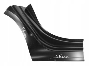 AUDI A4 S4 B9 LIFT 8W5 8W9 19-24 tylny prawy błotnik 8W9809838C 8W5809838A 2/5 MINIATURA