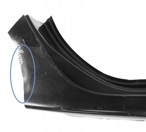 RENAULT GRAND SCENIC 3 2009-2017 Próg słupek prawy 764607212R 4/4 MINIATURA