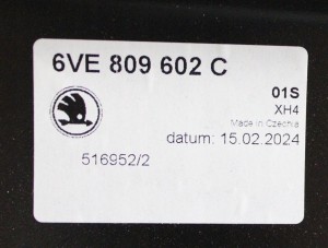 SKODA FABIA 4 IV 6VE 5D PJ3 HB 2021-2026 Tylny tył prawy błotnik 6VE809602C 4/6 MINIATURA