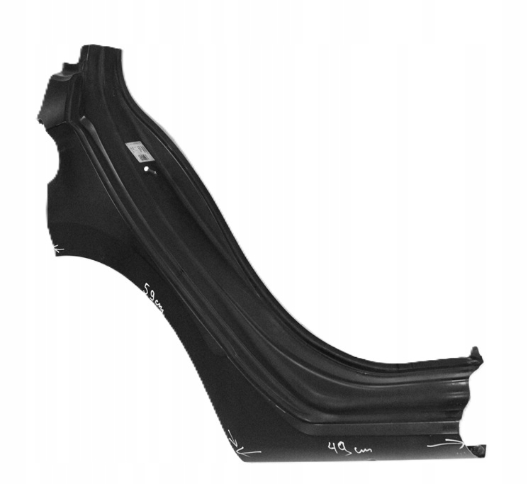 VW GOLF SPORTSVAN 510 2014-2023 tylny błotnik prawy 510809052A 510809844A 2/3