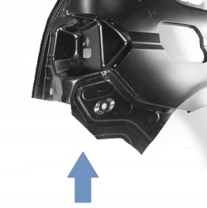 VW TOURAN 3 III 5TA 2015-2024 tylny tył błotnik prawy 5TA809844 5TA809052 4/6 MINIATURA