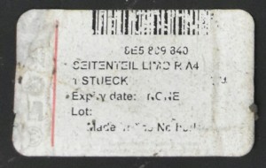 AUDI A4 S4 B6 SEDAN 8E5 2001-2005 tylny prawy błotnik 8E5809840 3/3 MINIATURA