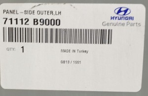 HYUNDAI I10 I-10 2 II BA 2014-2019 tylny błotnik lewy 71112B9000 3/5 MINIATURA