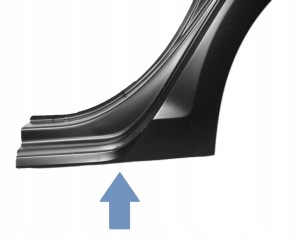 VW GOLF 7 VII KOMBI 5G9 2012-2019 tylny lewy błotnik 5G9809843A 5/5 MINIATURA