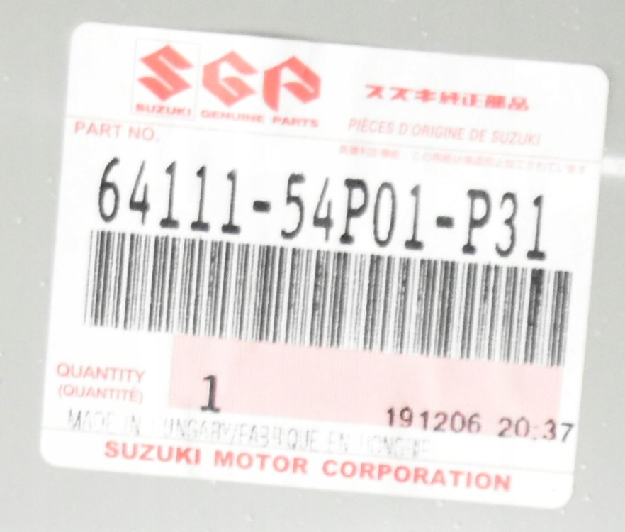 SUZUKI VITARA 3 LY 2016- tylny błotnik prawy 64111-54P01-P31 6411154P01P31 4/6