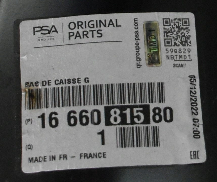 OPEL CORSA F CORSA-e ELECTRIC 2019-2025 próg słupek C lewy 1666081580 3/3