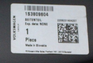 VW UP 1S3 3D 2011-2024 tylny prawy błotnik 1S3809604 4/4 MINIATURA