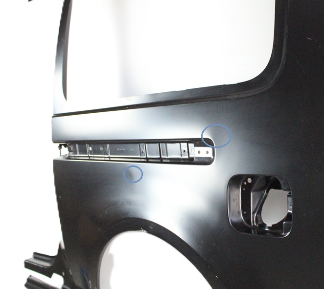 VW CADDY LIFE III IV LIFE MAXI 2K3 2004-2020 tylny lewy błotnik 2K3809843T 4/6