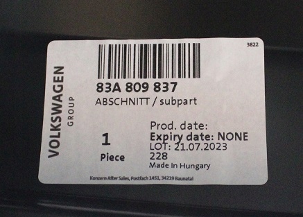 AUDI Q3 SQ3 RSQ3 2 83A F3B 2018-2025 tylny lewy błotnik 83A809837 5/7