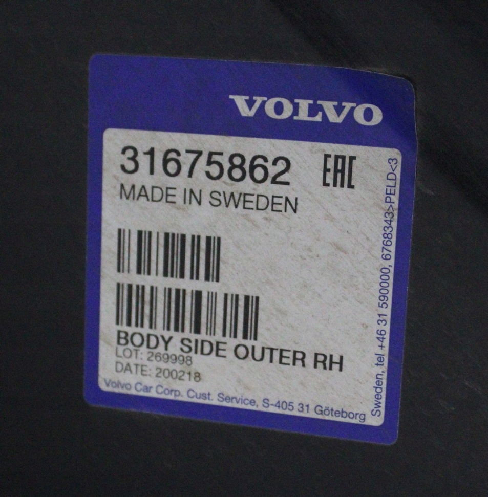 VOLVO V90 II 2 235 236 2016-2025 tylny prawy błotnik 31675862 4/6