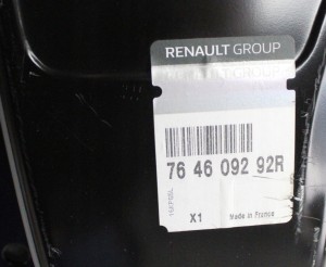 RENAULT MEGANE 3 III GRANDTOUR KOMBI 2009-2016 próg słupek prawy 764609292R 4/6 MINIATURA