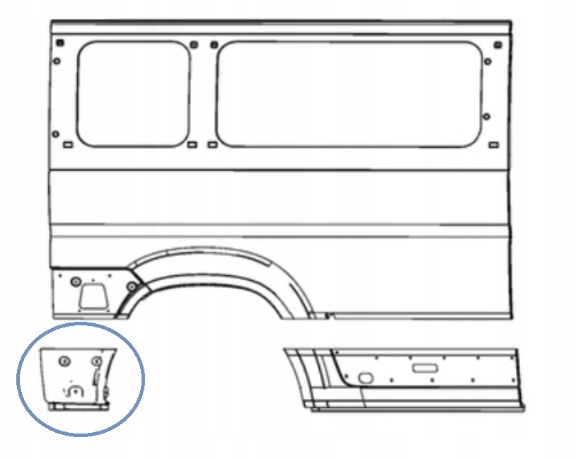 FIAT DUCATO L4 MAXI 2006-2025 tylny tył prawy błotnik 1345127080 4/6