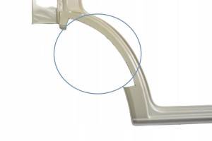 VW LT II 2 2D3 1996-2006 DOKA KABINA próg słupek lewy 2D3810575 4/4 MINIATURA