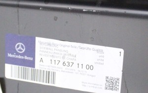 MERCEDES CLA W117 X117 A117 C117 117 2013-2019 Próg słupek lewy A1176371100 5/7 MINIATURA