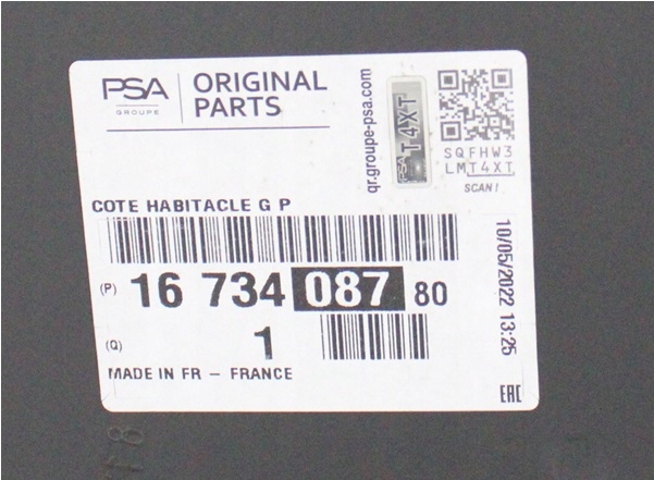 FIAT SCUDO 3 III 2022-2025 słupek A czołowy szybowy lewy 1673408780 4/6