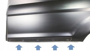 FORD TRANSIT CONNECT V408 MK2 L2 LONG 2013-2022 Tylny lewy błotnik 2482661 4/4 MINIATURA