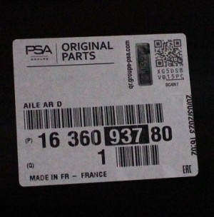 PEUGEOT 508 SW 508SW 2 II 2018-2025 tylny prawy błotnik 1636093780 3/5 MINIATURA