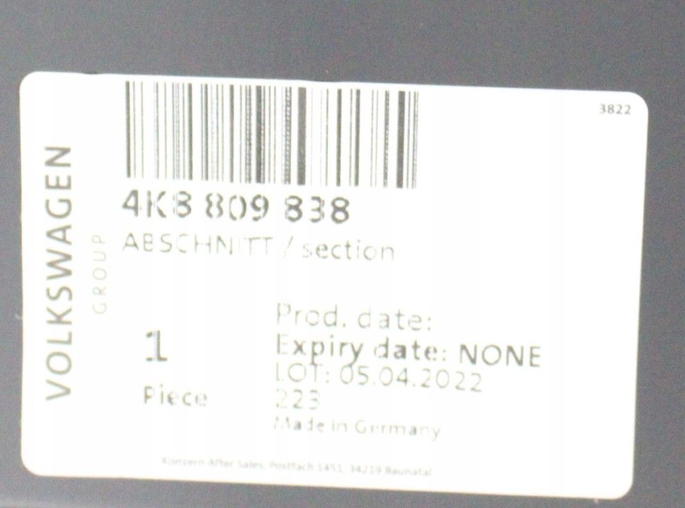 AUDI A7 S7 II 2 SPORTBACK C8 4K8 2018-2024 tylny błotnik prawy 4K8809838 4/6