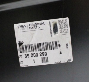 OPEL CROSSLAND X 2017- próg słupek prawy 39203299 4/6 MINIATURA