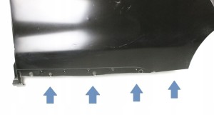 CITROEN JUMPY 3 L2 2016-2024 tylny tył lewy błotnik 9808150080 3/4 MINIATURA