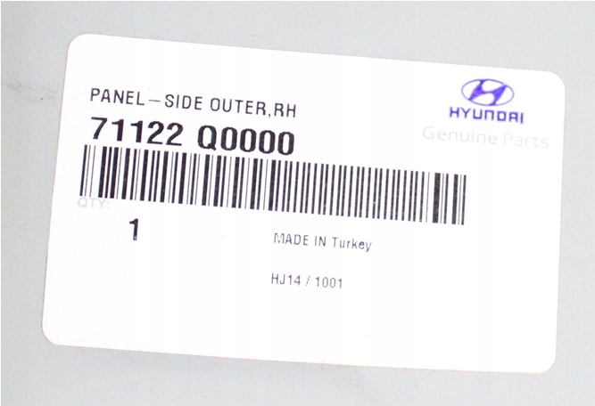 HYUNDAI I20 I-20 3 BC3 2020-2025 próg słupek prawy 71122 Q0000 71122-Q0000 4/6