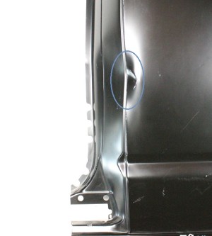 VW TRANSPORTER T5 7H3 LONG 03- tylny lewy błotnik 7H3809843 4/5 MINIATURA