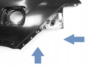 TOYOTA RAV4 RAV-4 V 5 A5 2018- tylny błotnik lewy 61602-0R170 616020R170 4/4 MINIATURA