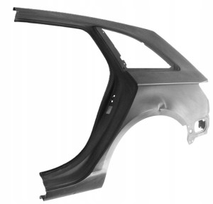 AUDI A4 S4 B9 KOMBI 8W9 2015-2019 Tylny lewy błotnik 8W9809837 3/4 MINIATURA