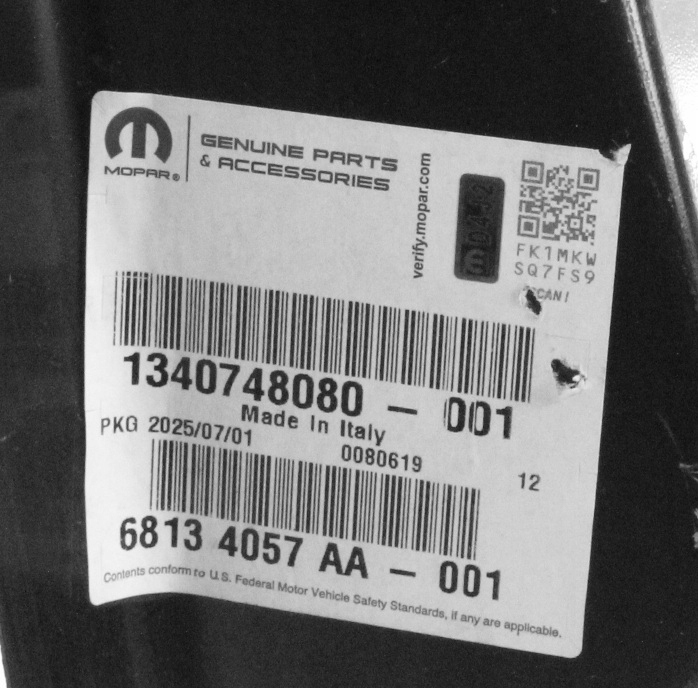 CITROEN JUMPER 2006-2026 tylny lewy błotnik nadkole 1340748080 8503FX 6/6