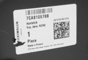 VW CRAFTER 2 II 7C0 DOKA KABINA 2016- próg słupek A prawy 7CA810578G 5/5 MINIATURA