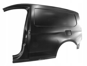 VW CADDY 5 V L1 2K7 2020-2026 tylny tył błotnik lewy 2K7809843D 4/5 MINIATURA