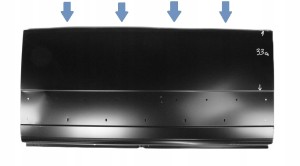 FIAT DUCATO 2006-2026 tylny lewy błotnik środkowy 1342668080 2/4 MINIATURA