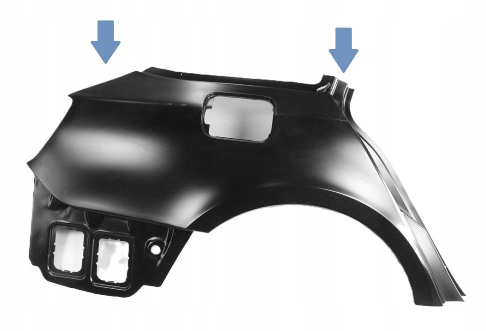 SKODA SUPERB KOMBI 2 II 3T9 08-15 Tylny prawy błotnik 3T9809606D 3T9809606 2/4