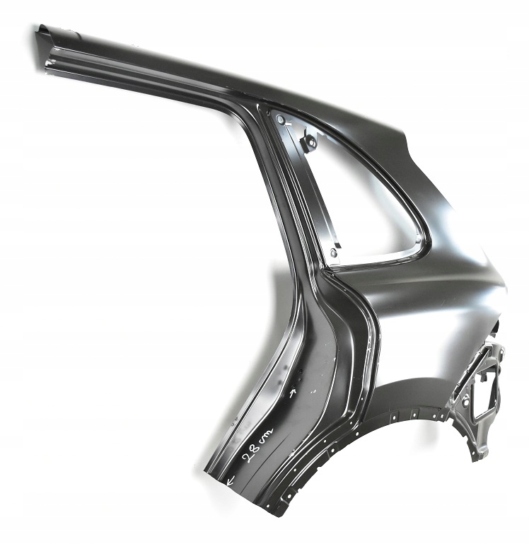 PORSCHE CAYENNE 958 7P5 10-18 tylny lewy błotnik 95850398500GRV 7P5809085 3/4
