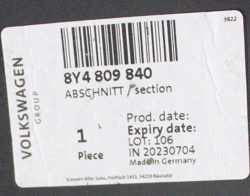 AUDI A3 S3 SPORTBACK 8Y4 2020-2024 słupek prawy dachowy 8Y4809840 2/2