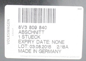 AUDI A3 S3 8V3 3D 2013-2019 próg słupek A prawy 8V3809840 3/3 MINIATURA